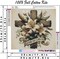 Flower Stamped Cross Stitch Kit for Adults – Beginner-Friendly 11CT Pre-Printed Canvas with Threads & Needles, DIY Embroidery Craft for Home Décor, 13.7×13.7 Inch